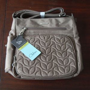 Travelon cross-body security bag, sable brown